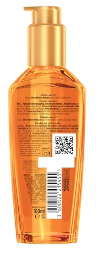  L'Oréal Paris Aceite Tratamiento Sublimador Para El Cabello Seco, Para Pelo Seco, Elvive Aceite Extraordinario, 100 ml
