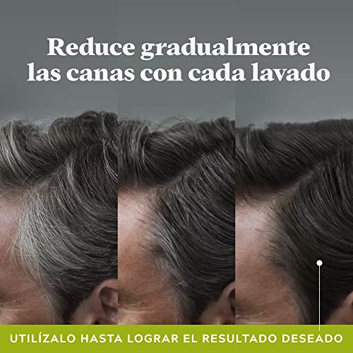 CONTROL GX CHAMPÚ Y TINTE DE PELÓ DE JOVENIZACIÓN PARA HOMBRE, REDUCE EL CABELLO GRIS EN CADA LAVADO, CON ACEITE DE COCO
